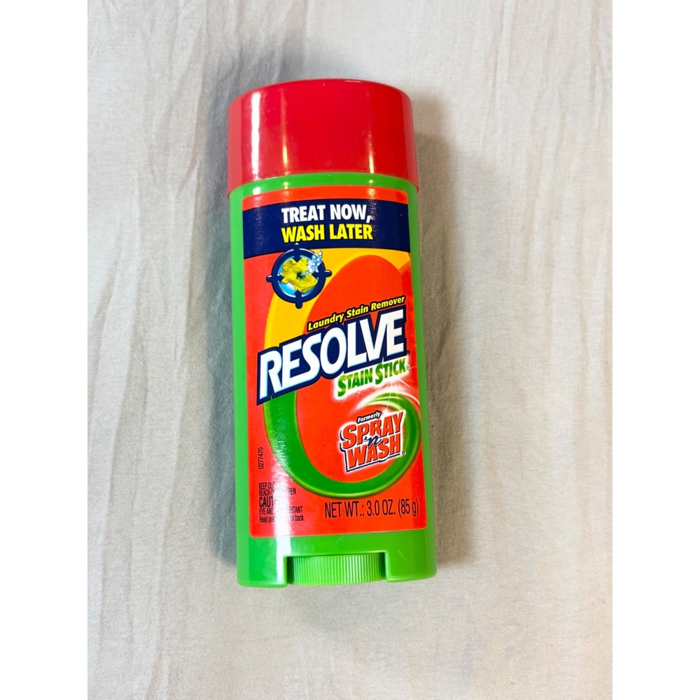 Resolve Stain Stick Laundry Stain Remover Treat Now Wash Later 3.0 oz Stick